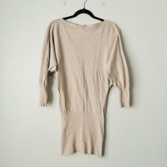 Monnari Flowey top tight bottom tan sweater dress woman’s S/M - Picture 1 of 10